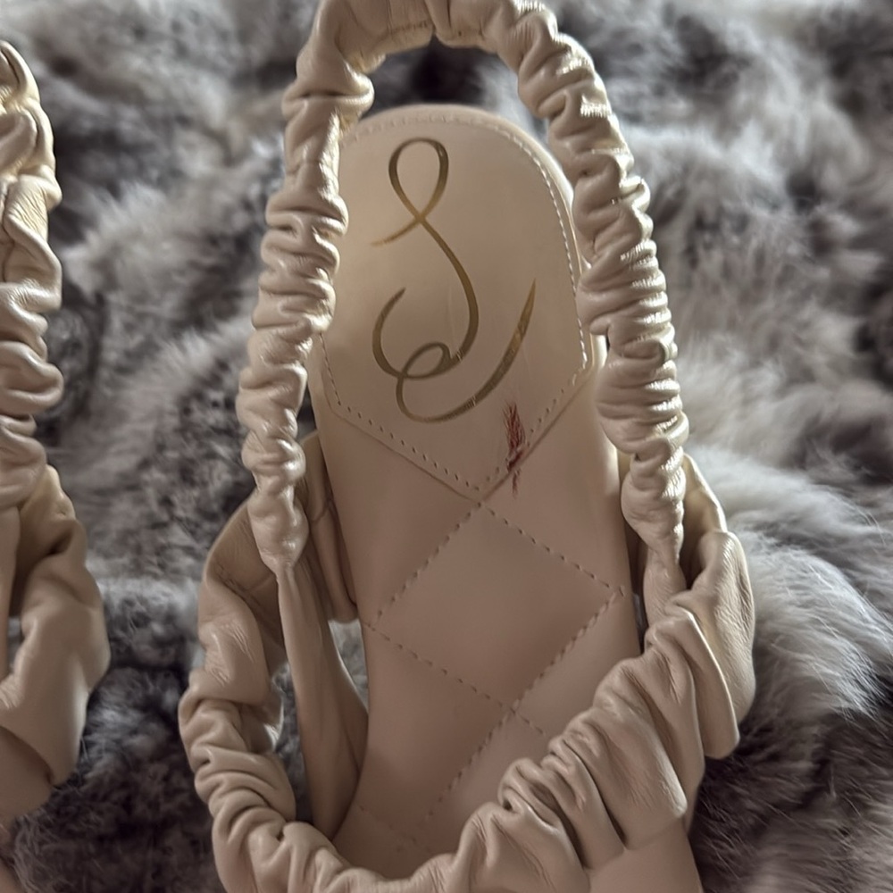 Sam Edelman Marlena Ivory Padded Heels- size 7.5 - Picture 6 of 8